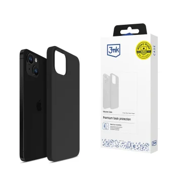 3mk Silicone Case for iPhone 14 Plus, Black