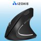 Izoxis 21799 Wireless Vertical Ergonomic Mouse, Black