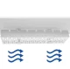 Under-Desk Cable Organizer 50cm White