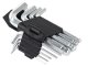 Ball End Hex Key Set 9 Piece Metric Allen Wrench Tool Kit 1.5-10mm