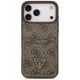 Guess 4G nauble Card Triangle case for iPhone 18 Pro Max and 17 Pro Max, brown