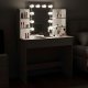 Туалетный столик с LED подсветкой и зеркалом ModernHome полки и ящики