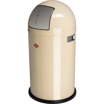 Wesco Pushboy 50L Waste Bin, Almond