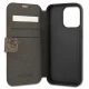 Guess 4G Big Metal Logo Folio Case for iPhone 13 Pro Max, Brown