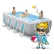 Intex 26770 Rectangular Frame Pool 400 x 200 x 122 cm with Filter Pump Set