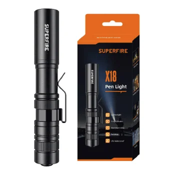 Superfire X18 Pocket Flashlight, 55 lm, 5 W, 5 Modes