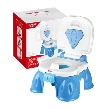 Huanger HE0806 Musical Potty Toilet for Children 36 x 34.5 x 45 cm, Blue