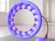 Weighted Hula Hoop with Massage Elements, Adjustable, Purple