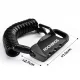 Rockbros 32120010003 RBK6N Combination Bike & Helmet Lock, 120 cm, Black