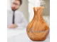 Air Humidifier and Aroma Diffuser with RGB Backlight, USB, Light Brown