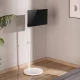 Maclean MC-970W Mobile Floor Stand for TV/Monitor 17\"-35\", White