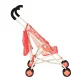 Ikonka Annabell Foldable Doll Stroller with Bag, Pink