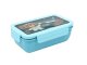 Bento Lunch Box for Kids and Adults with Compartments and Utensils, Blue