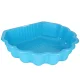 2-in-1 Shell Sandpit and Pool with Lid 160x87.5x19.5 cm, Blue