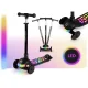 Kids 3-Wheel Balance Scooter with LED Wheels Ricokids Glowi, Black