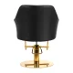 Gabbiano Marbella Hairdressing Chair, Black/Gold