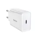 Baseus Speed Mini USB-C Fast Wall Charger 20W, White