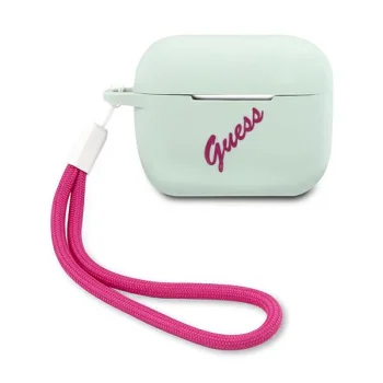 Guess AirPods Pro Case Silicone Vintage, Blue/Fuchsia