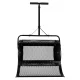 Luaro Compost and Fertilizer Spreader, Lawn Mesh Roller, 60 L, Black