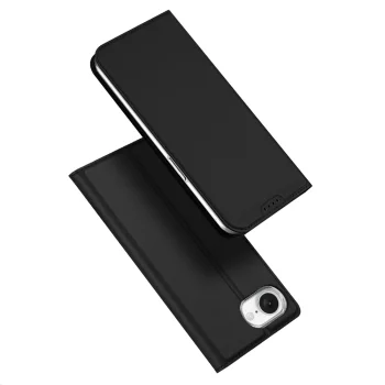 Atverčiamasis dėklas Dux Ducis Skin Pro, iPhone 16e / 17e, juodas