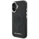 Karl Lagerfeld Initial & Metal Logo MagSafe Case for iPhone 16, Black