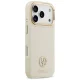 Guess iPhone 17 Pro Case Grained Strass Logo MagSafe, Beige