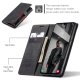 Samsung Galaxy A16 4G / 5G ( SM-A166 / SM-A165 ) CASEME Wallet Magnetic Leather Case Cover, Black