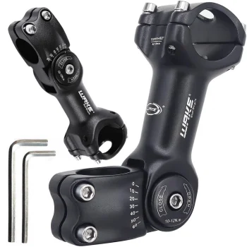 Adjustable Bicycle Handlebar Stem AHEAD 28.6 / 31.8 mm, Black