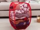 Folding Organizer, Basket, Bag for storing toys, clothes, Red (67x38x38 cm)