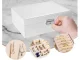 Elegant Large Jewelry Box Organizer with Key Lock, White