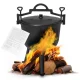 MultiGarden Cast Iron Campfire Cauldron with Legs, 10L