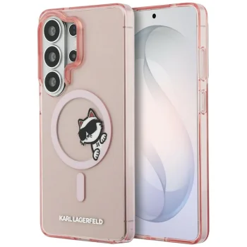 Karl Lagerfeld IML Peekaboo Choupette MagSafe Case for Samsung Galaxy S26 Ultra, Pink