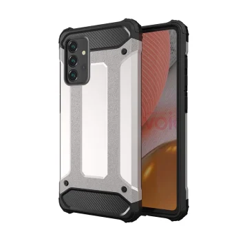 Hurtel Hybrid Armor Case for Samsung Galaxy A56 Silver