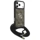 Guess 4G Big Logo Cord Stap Crossbody Phone Case Cover iPhone 17 Pro Max - Brown