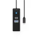 Orico PWCUR-C3 3-Port USB Hub (USB-A 3.0, USB-C 3.0, RJ45), 0.5m, Black