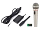 Wireless and Wired Microphone AG100A, Silver