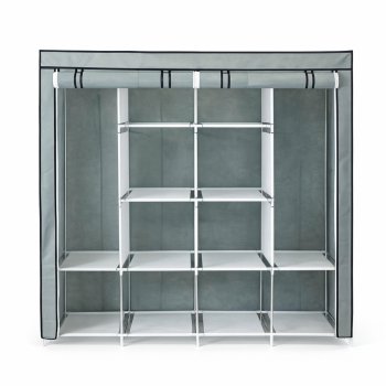 Portable Closet Wardrobe XXL Clothes Organizer, Gray