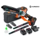 Cordless Chainsaw Humberg HM-437, 2x 2.0 Ah, 8\" and 10\"
