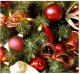 Set of Christmas Tree Decoration Balls 100 pcs, red