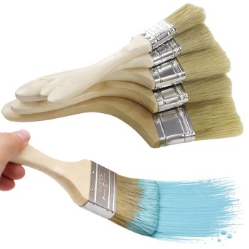 Paint Brush Set 5 Pcs, Flat Brushes for Walls, Ceilings, and Furniture