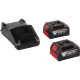 Bosch GBH 18V-22 Cordless Rotary Hammer Drill, 18V, SDS-plus (2x 4.0 Ah)