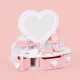 Bakalu Wooden Dressing Table for Girls with Accessories