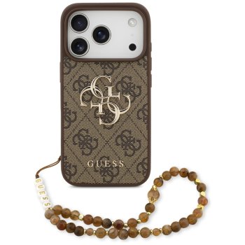Guess 4G Strap 4G Classic Logo Phone Case Cover iPhone 17 Pro - Brown