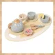 Kruzzel Wooden Tea Set for Kids, Grey