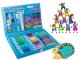 Children’s art set for drawing in a case, 86 pieces, blue
