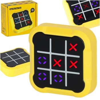 Electronic Game for Kids 4-in-1 Tic Tac Toe, Yellow