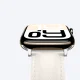 AmazingThing Class Band Leather Strap for Apple Watch 45 / 46 / 49 mm - Light Beige
