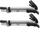 Folding Trekking Poles, Adjustable, Silver