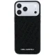 Karl Lagerfeld Grained Allover Logo MagSafe Case for iPhone 17 / 18 Pro Max - Black