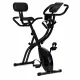 MOVEPRO Folding Magnetic Exercise Bike with Backrest and Resistance Bands 120 kg
